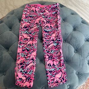 XS Cropped Lilly Pulitzer Lobstah Print Leggings